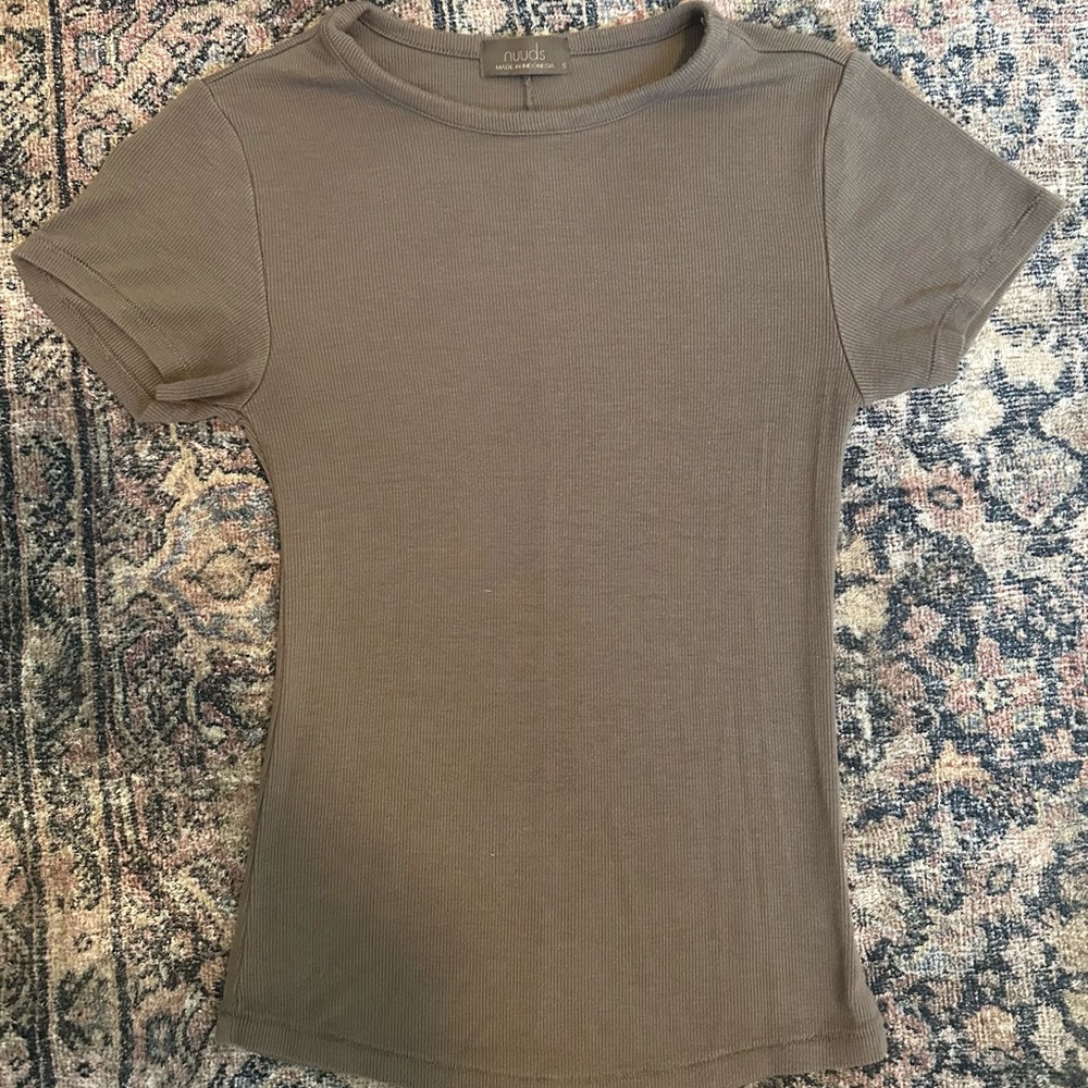 Nuuds Taupe Short Sleeve Tee